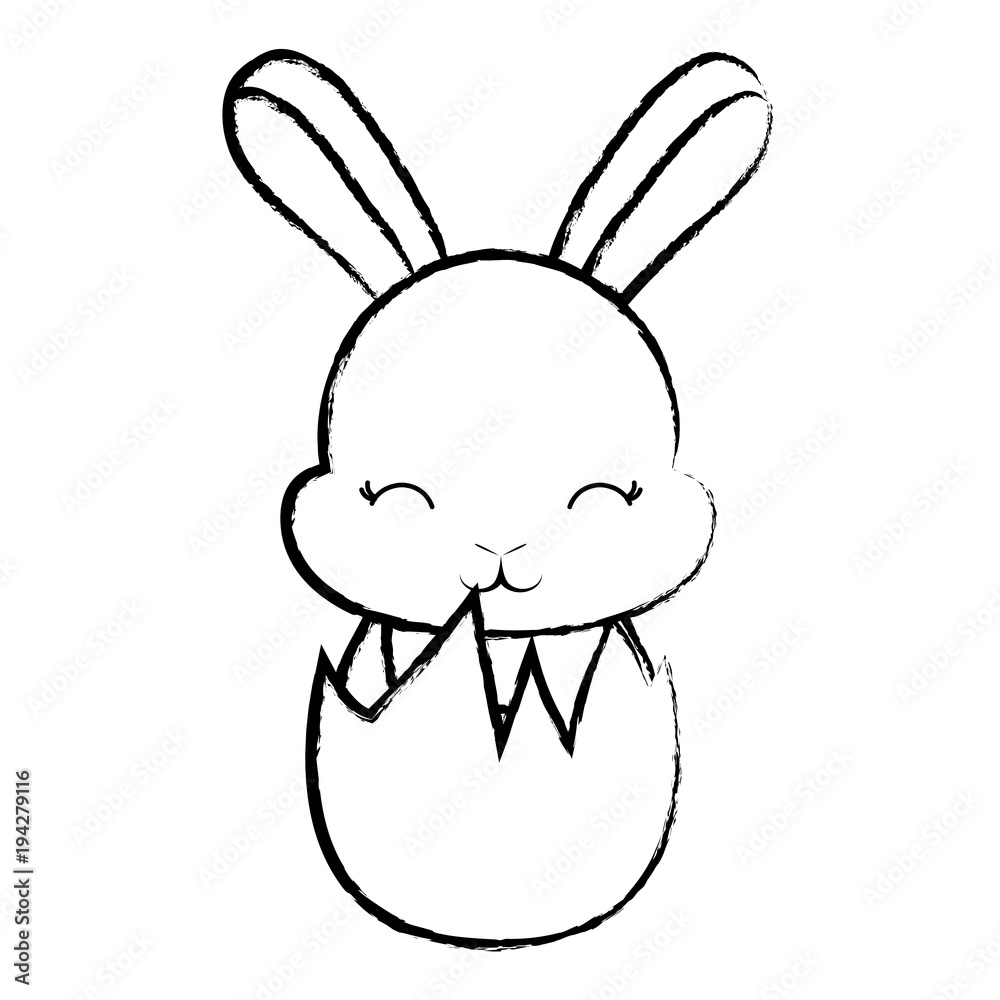 Obraz premium Cute rabbit icon 