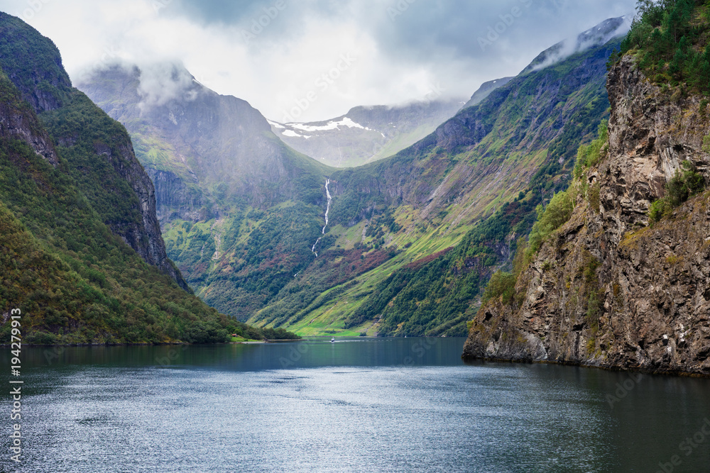 ship in the sognefjord