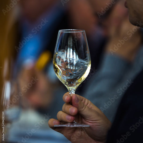 White Wine Glass - Close Up Scene