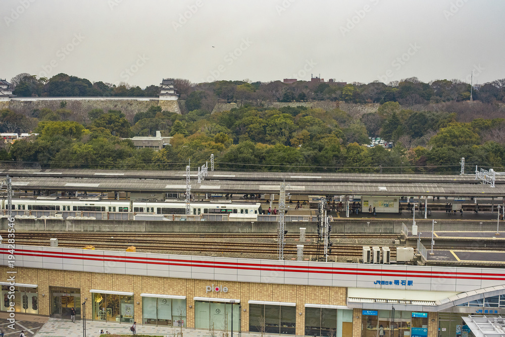 兵庫県・明石駅の風景