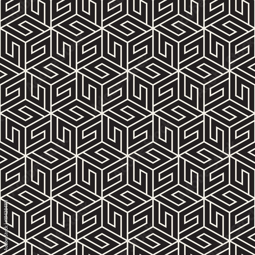 Vector seamless lattice pattern. Modern stylish texture with monochrome trellis. Repeating geometric grid. Simple design background. 