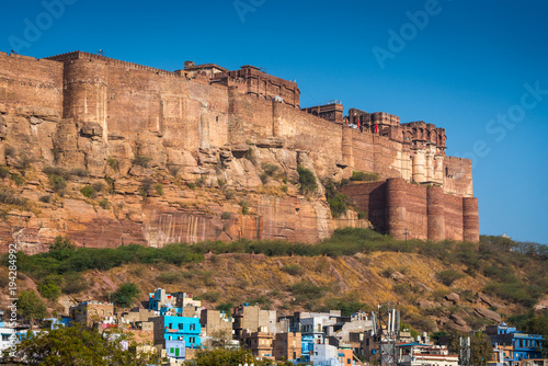 Mehrangarh Fort in Jodhpur, Rajasthan, India © SANCHAI