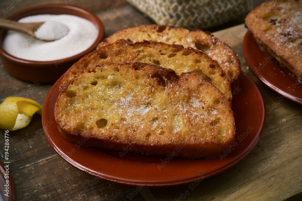 torrijas, typical spanish dessert for Easter