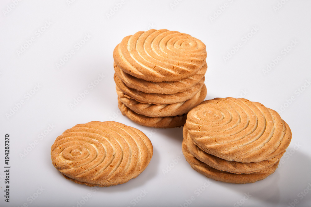 cookies on a light background in the studio cookies on a light background in the studio