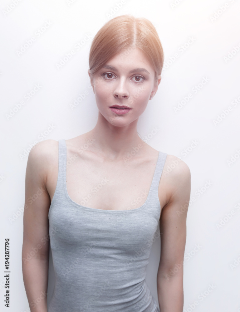 modern portrait of a beautiful young woman. modern portrait of a beautiful young woman.