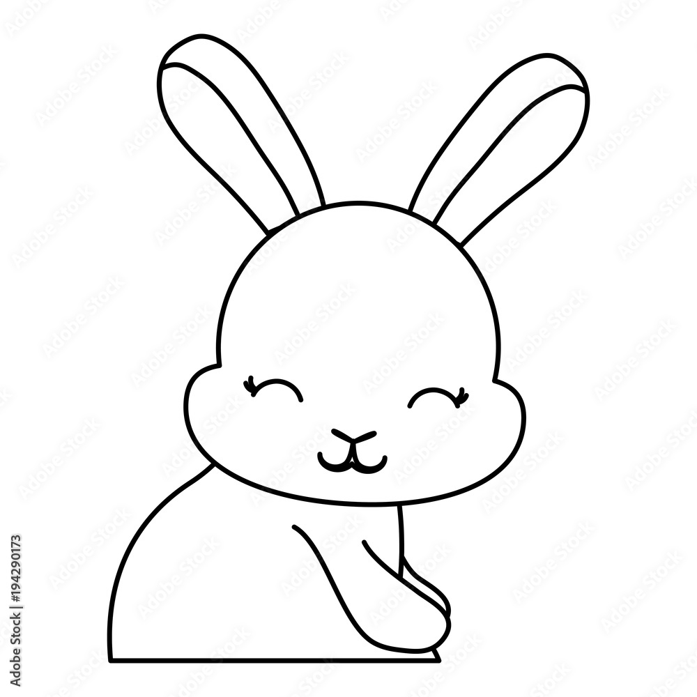 Cute bunny icon Cute bunny icon