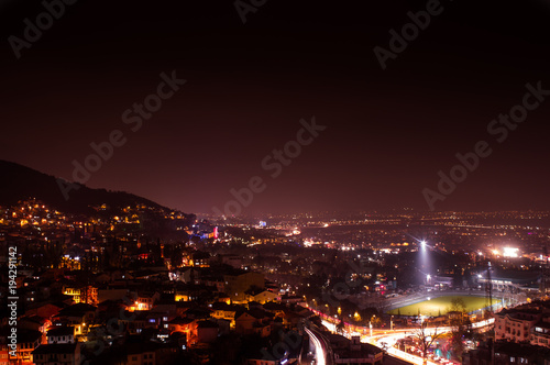 Wallpaper Mural Busa city nighttime view. Torontodigital.ca