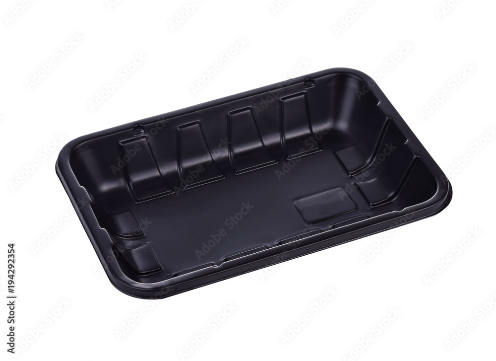Empty plastic food containers. Empty plastic food containers.