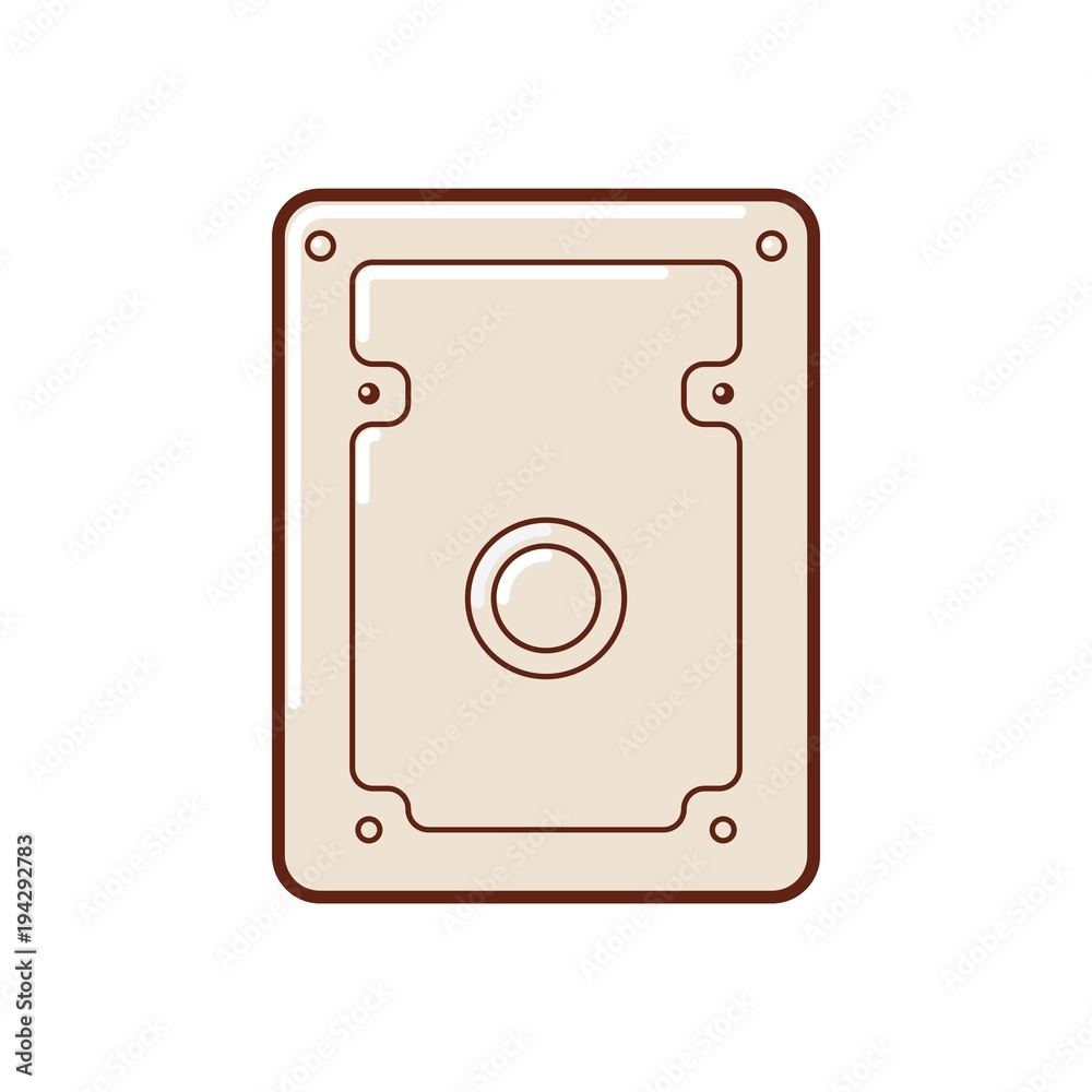 Hard disk. an illustration of a hard drive data storage. Hard disk. an illustration of a hard drive data storage.