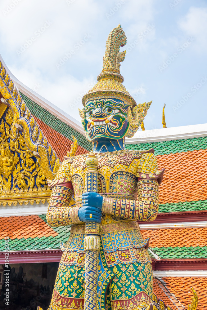 The Grand Palace or Wat Phra Kaew Temple of The Emerald Buddha,Bangkok ,Thailand,