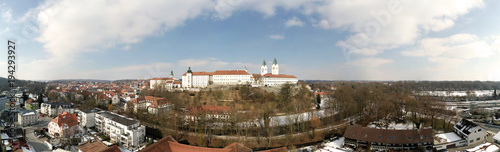 Luftaufnahme der bayerischen Stadt Freising, Deutschland