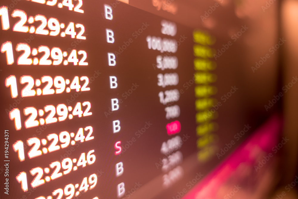 Obraz premium Stock exchange market graph analysis in red background