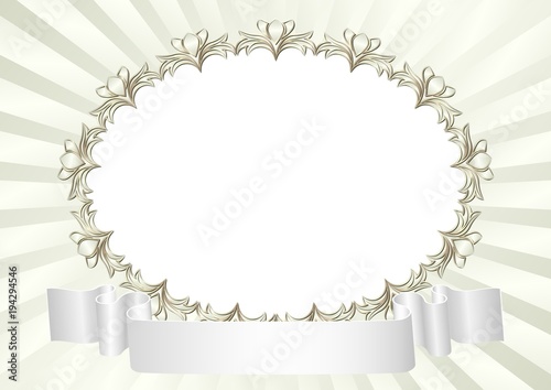 decorative frame with transparent space insert