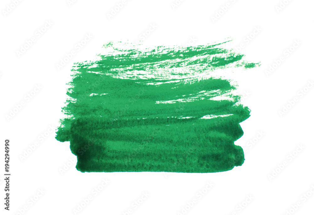 Fototapeta premium Green abstract background in watercolor