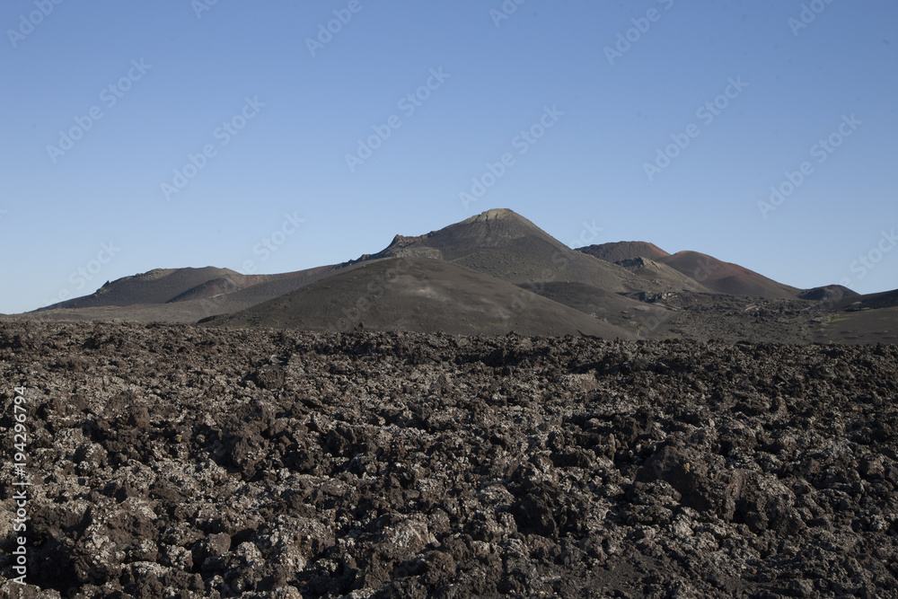 Lanzarote volcano landscape