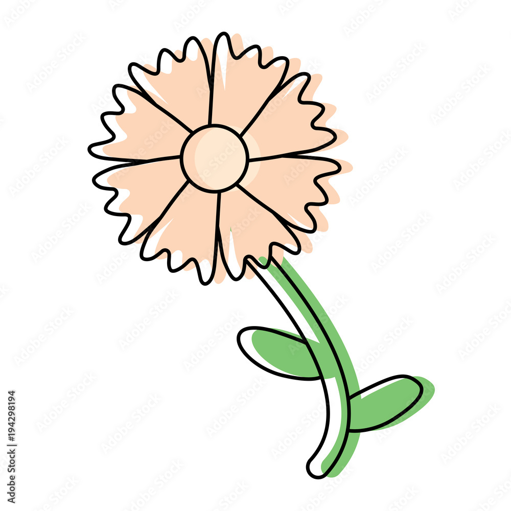 Fototapeta premium beautiful flower icon 
