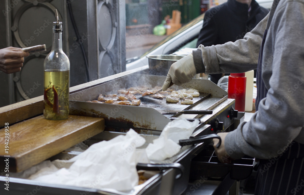Cooking. Borough Market. Cooking. Borough Market.