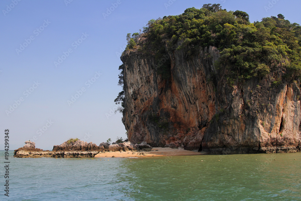 Phang Nga on the Sea. Tropical Island in Thailand