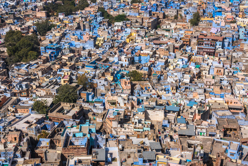 Jodhpur the "Blue city" in Rajasthan, India - view from the Mehrangarh Fort © SANCHAI