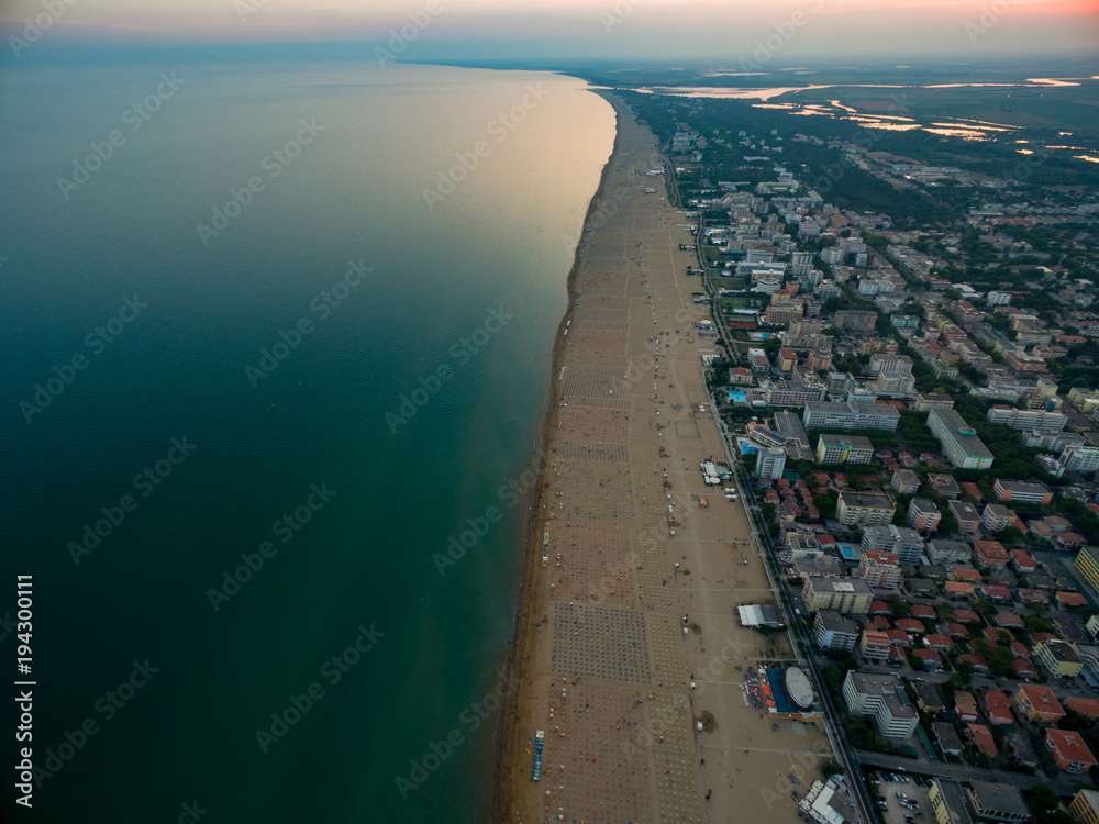 Beach at sunset