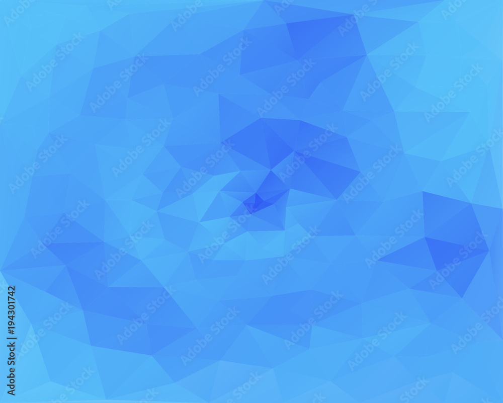 low blue polygon