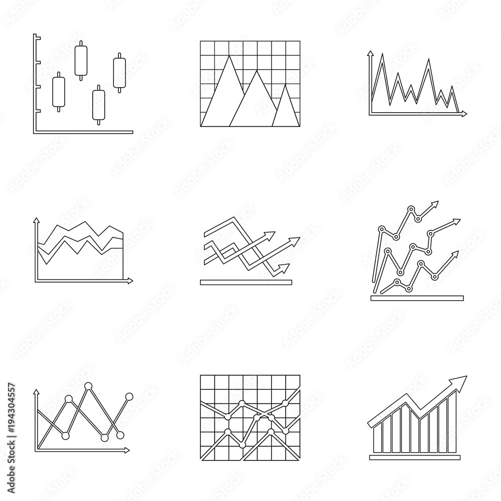 Information board icons set. Outline set of 9 information board vector icons for web isolated on white background Information board icons set. Outline set of 9 information board vector icons for web isolated on white background