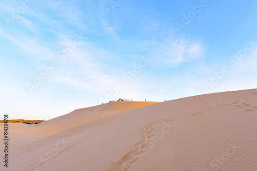 White sand dunes in Mui Ne