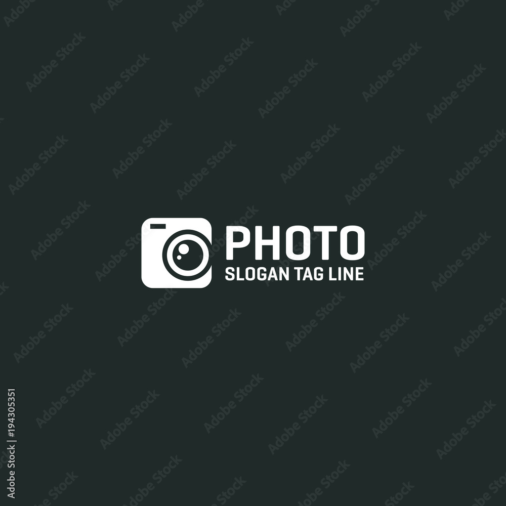 Photography logo stock vector modern shape