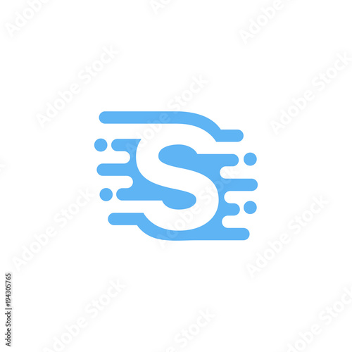 letter S logo vector graphic abstract template download © las