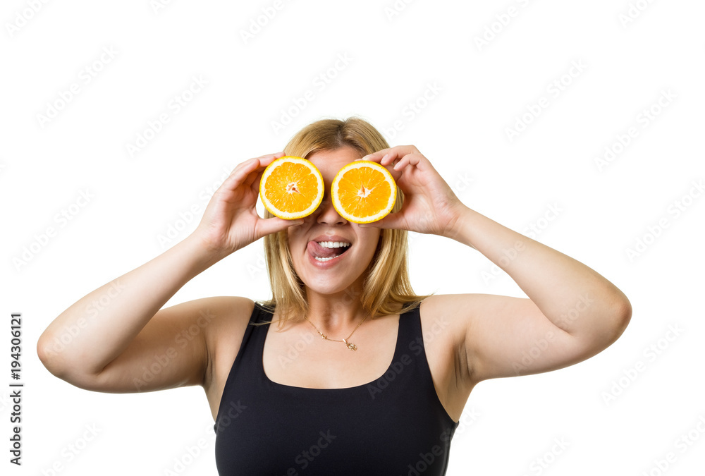 Girl with grapefruit eyes Girl with grapefruit eyes