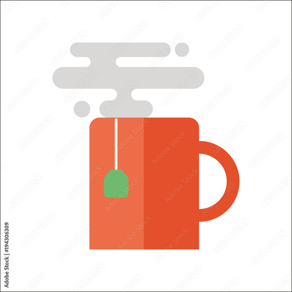 Coffee time cup-vector