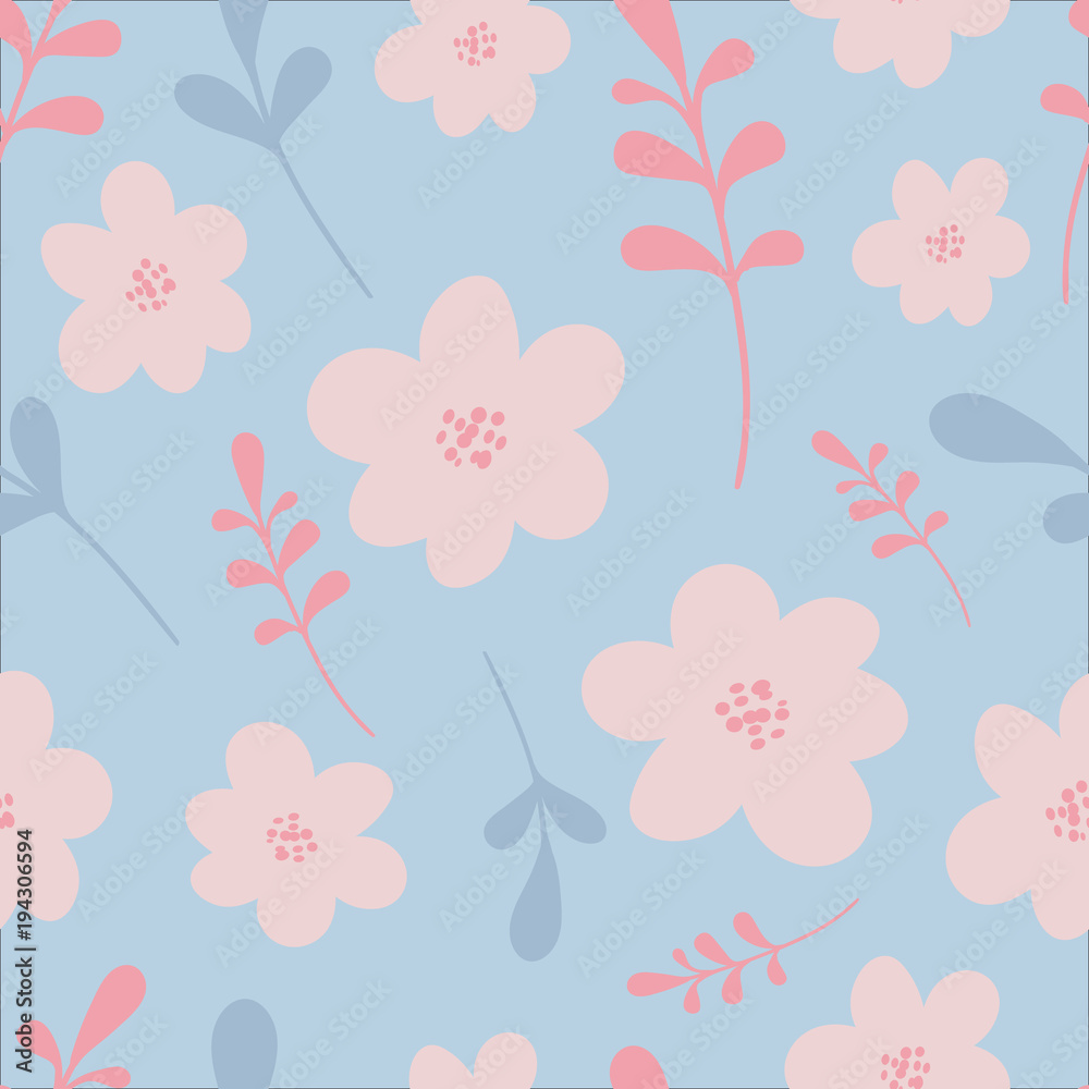 Elegant vector illustration. Seamless floral pattern. For print, card