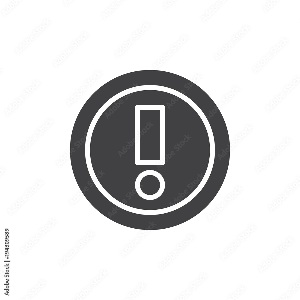 Warning vector icon. filled flat sign for mobile concept and web design. Exclamation point simple solid icon. Symbol, logo illustration. Pixel perfect vector graphics Warning vector icon. filled flat sign for mobile concept and web design. Exclamation point simple solid icon. Symbol, logo illustration. Pixel perfect vector graphics