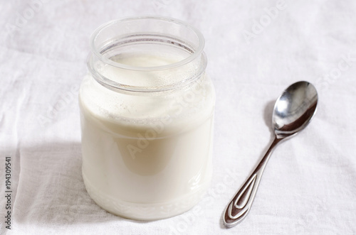 yogurt on a white background