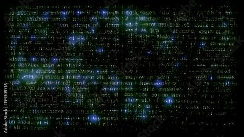 Wallpaper Mural Trama o matriz con capas de textos de Periodico , con efecto digital de palpitacion de luces intermitentes  Torontodigital.ca