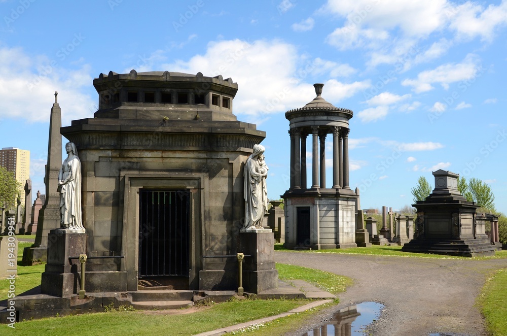 Fototapeta premium The Necropolis, a Victorian graveyard in Glasgow, Scotland