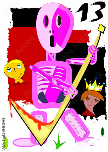 Carta del tarot que representa la muerte.