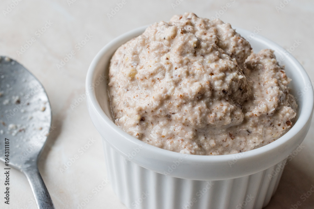 Homemade Tartar Sauce with Spoon in Round Dish Homemade Tartar Sauce with Spoon in Round Dish