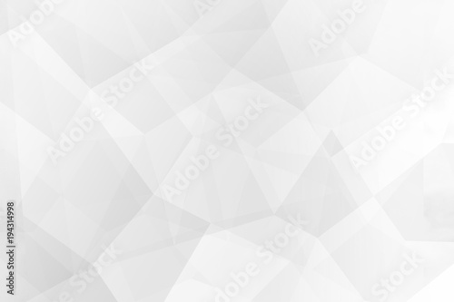 Abstract background of polygons on white background.