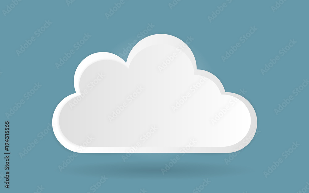 creative cloud storage on blue sky,vector illustration creative cloud storage on blue sky,vector illustration