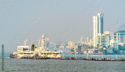 The Haji Ali Dargah  a famous tomb and a mosque in Mumbai  India