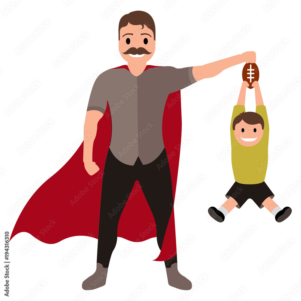 Superdad cartoon character