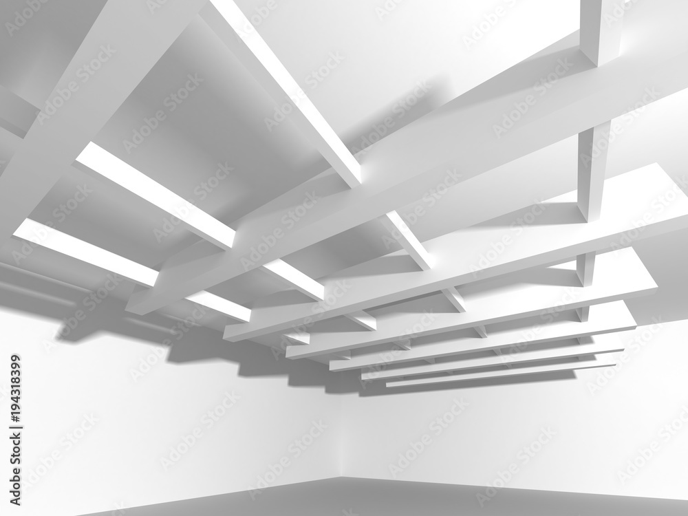 Fototapeta premium Abstract Modern White Architecture Background