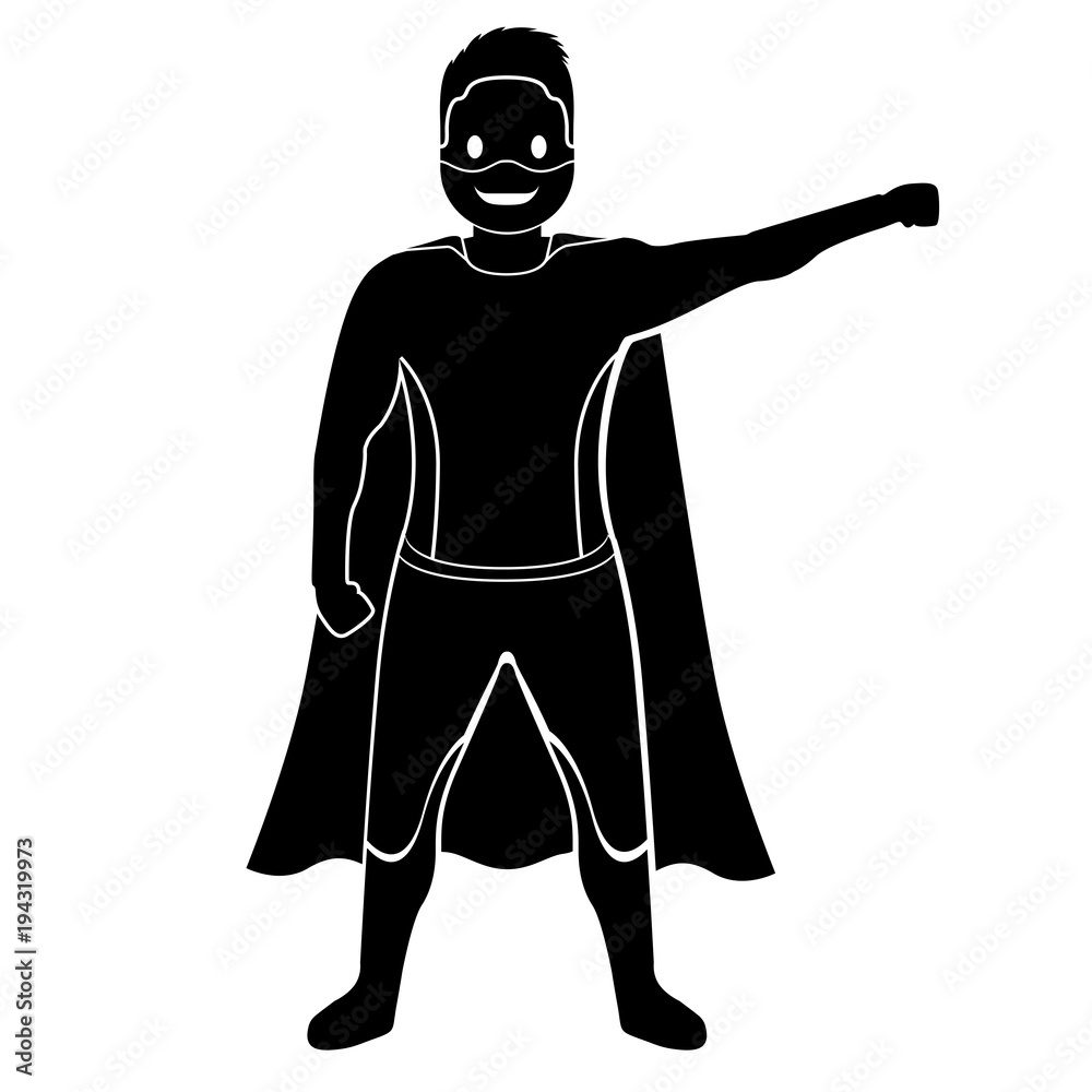 Superdad cartoon character silhouette Superdad cartoon character silhouette