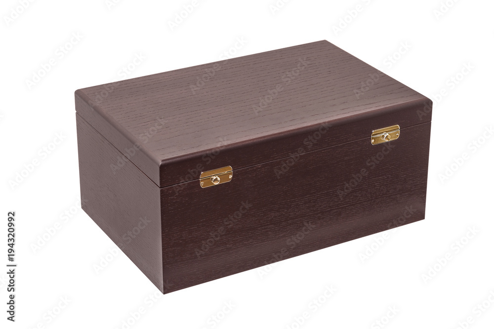 brown wooden casket isolated on white brown wooden casket isolated on white
