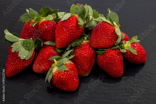 Red tasty strawberries