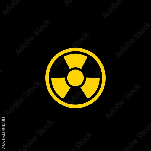 Radiation flat vector icon. Radiation vector sign