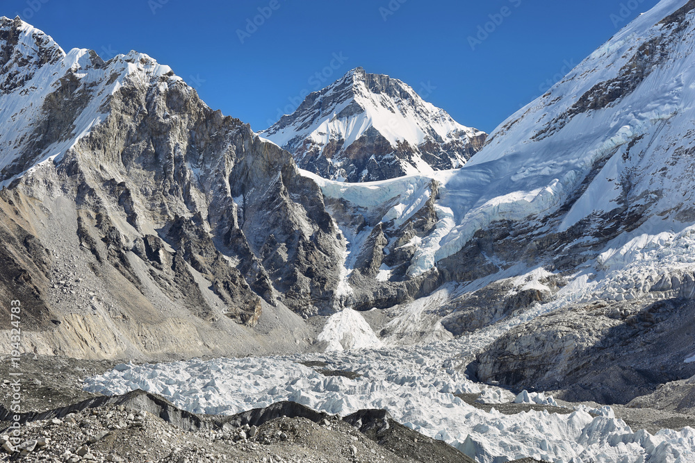 Changtse peak from Everest Base Camp, 5545m
