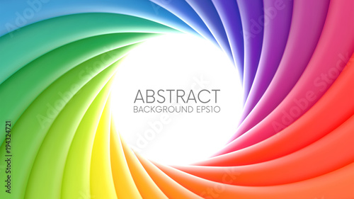 Colorful rainbow swirl background
