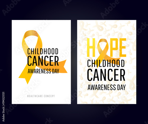 Banner for childhood cancer awareness day 